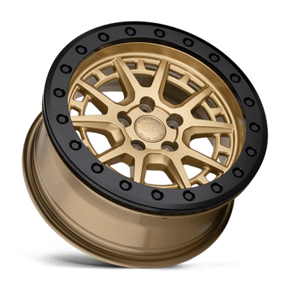 BRGRV 15X7 5X100 GOLD-BLK-RG 15MM