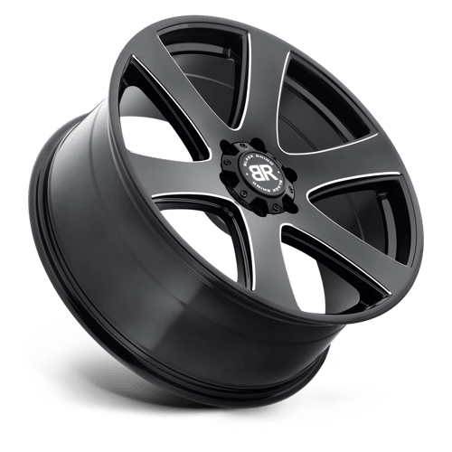 BRHAK 22X9.5 6X5.5 G-BLK-MILL 25MM