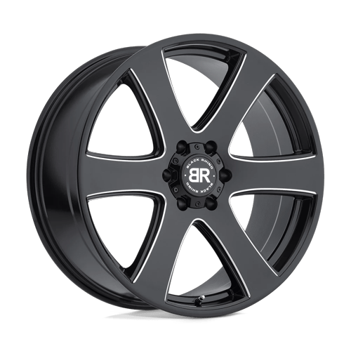 BRHAK 22X9.5 6X5.5 G-BLK-MILL 25MM