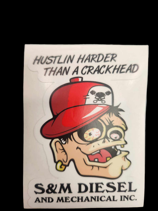 S&M Hustlin Decal 3" x4"