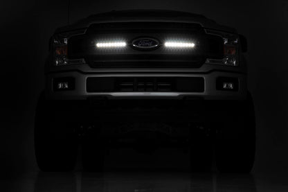 LED Light Kit | Grille Mount | 10" Black Slimline Pair | Ford F-150 (18-20)