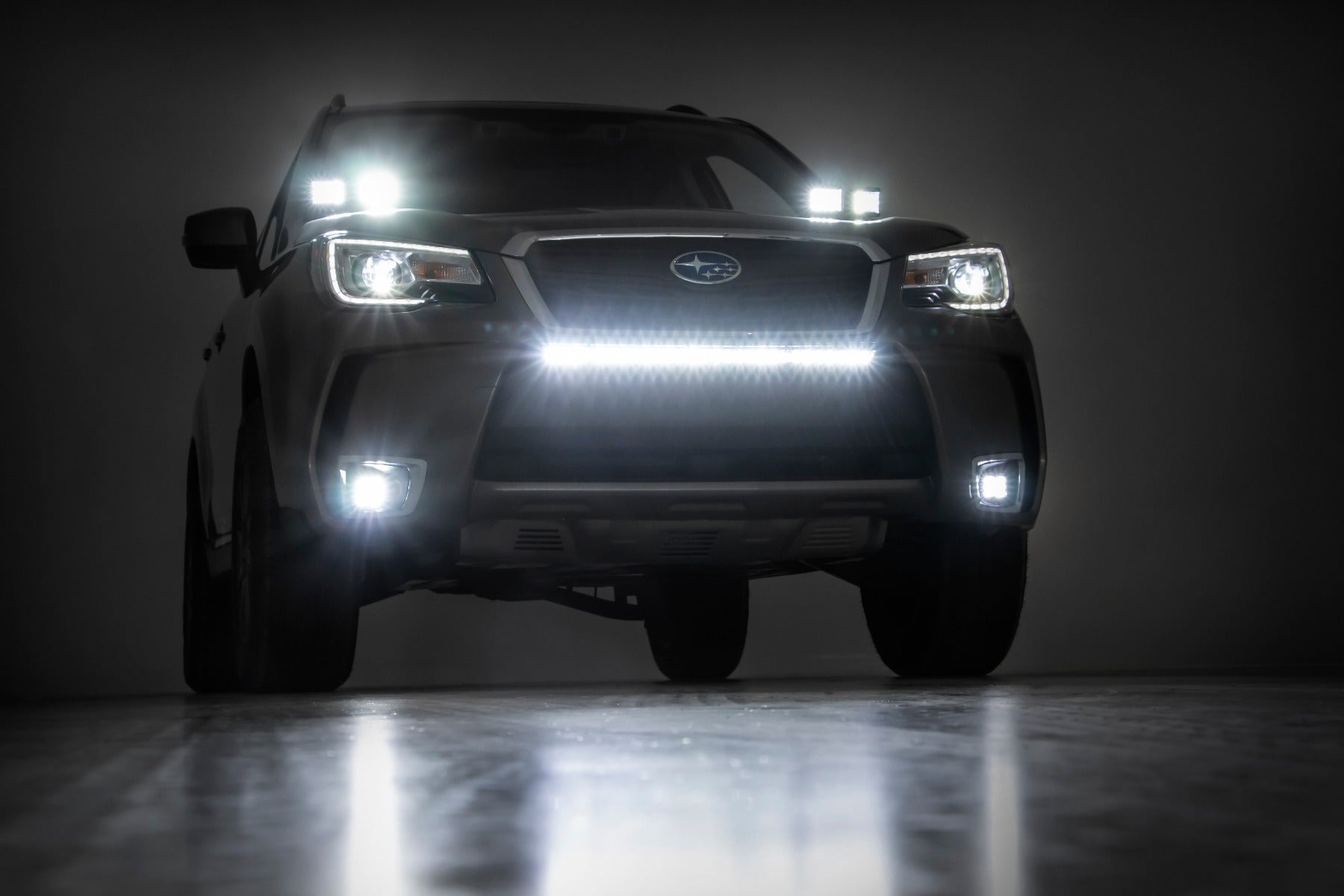 LED Light Kit | Fog Mount | 2" Black Pair | Flood | Subaru Forester (14-18)