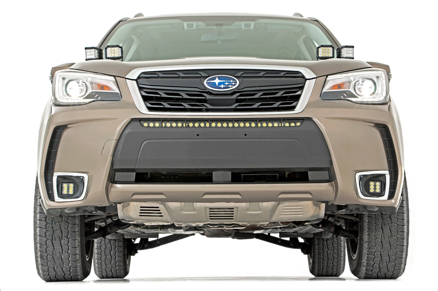 LED Light Kit | Fog Mount | 2" Black Pair | Flood | Subaru Forester (14-18)