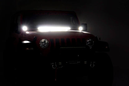 LED Light Kit | Hinge Mount | 2" Black Pair | Amber DRL | Jeep Gladiator JT/Wrangler JL (18-24)