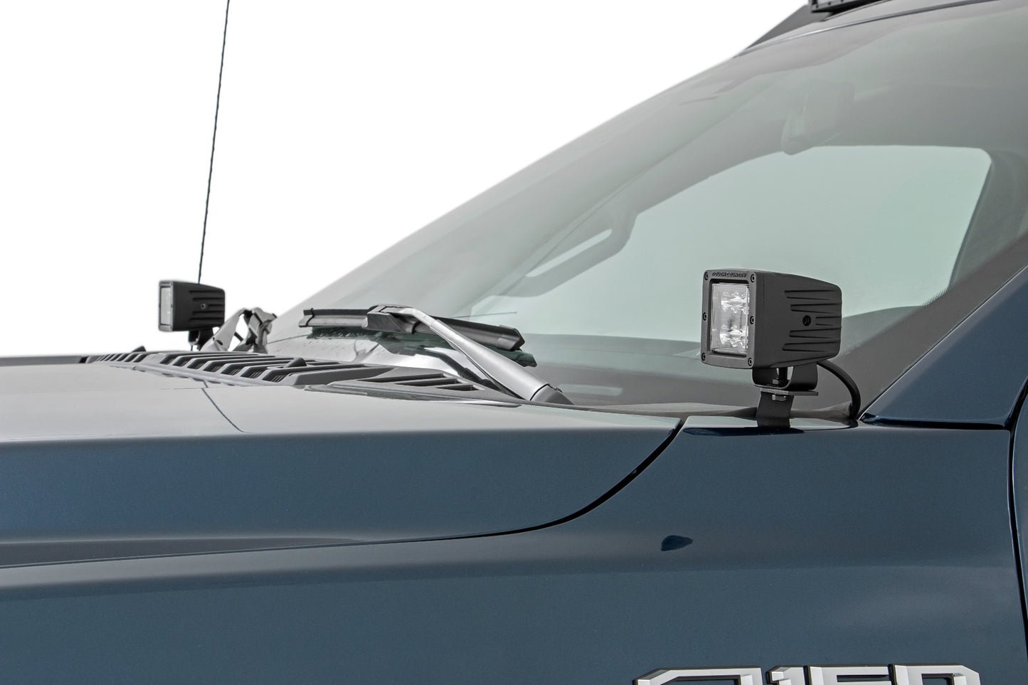 LED Light Kit | Ditch Mount | 2" Black Pair | Spot | Ford F-150 (15-24)/F-150 Lightning (22-24) 
