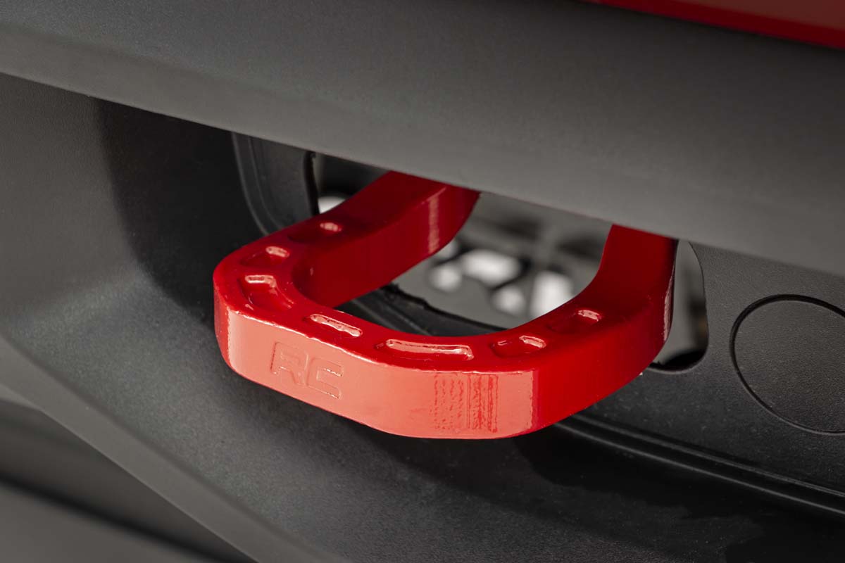 Tow Hooks | Forged | Red | Chevy Silverado 1500 2WD/4WD (2019-2024)