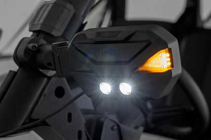 UTV Aluminum Side Mirrors w/Turn Signal (Pro-Fit Cages | Universal)