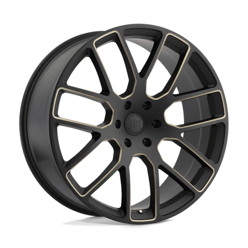 BRKUN 22X9.5 5X5.5 M-BLK-DDT-MILL 20MM