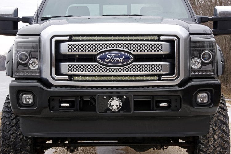 LED Light Kit | Grill Mount | 30" Chrome Single Row | Ford F-250/F-350 Super Duty (11-16)