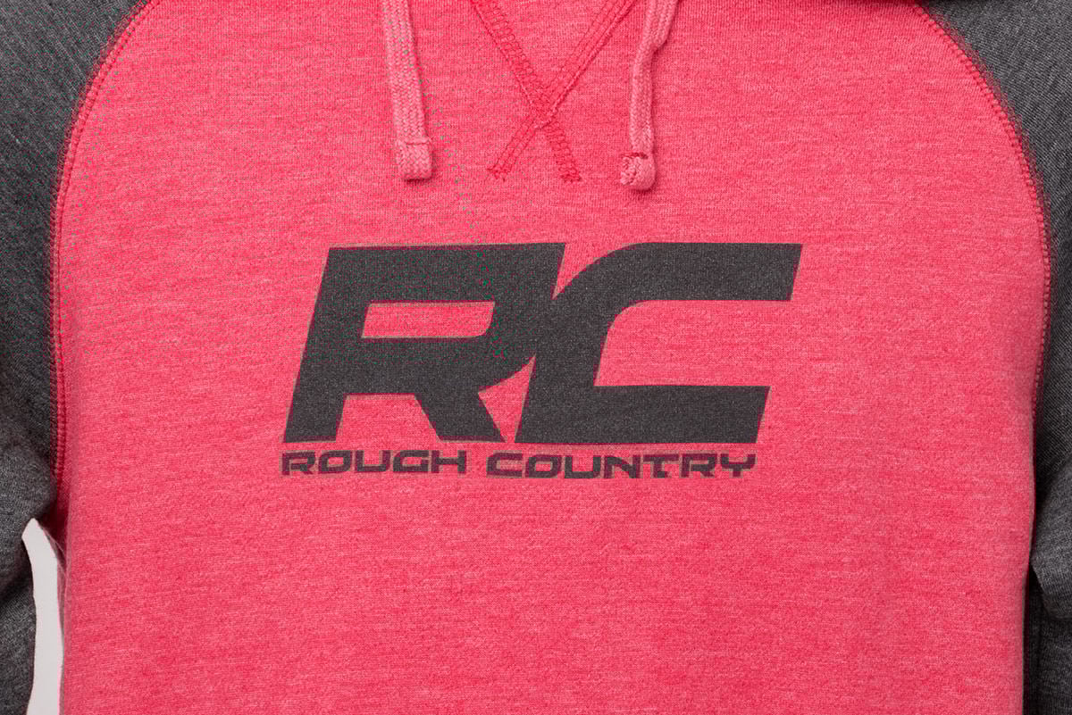 Rough Country Hoodie | Heater | Red/Gray | MD