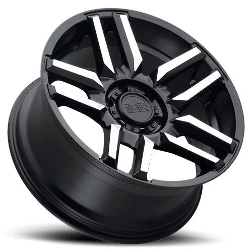 BRMSA 17X8.5 6X5.5 M-BLK-MCH -18MM