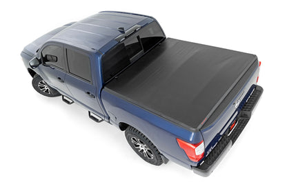 Soft Tri-Fold Bed Cover | 5'7" Bed | No Utl Trk | Nissan Titan (17-23)