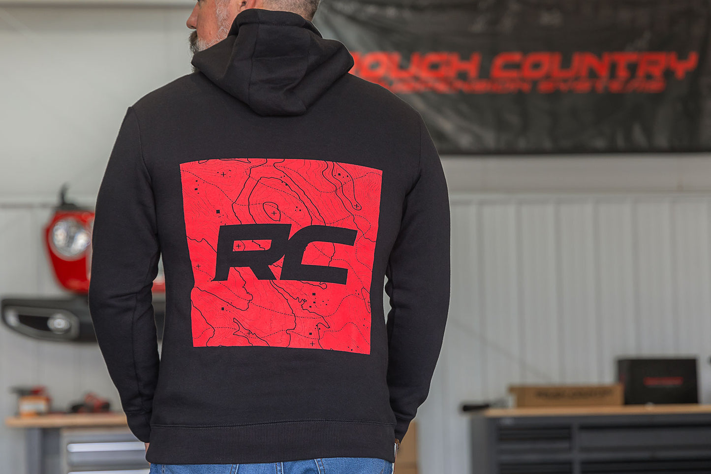 Rough Country Hoodie | RC Mountains | Black| SM