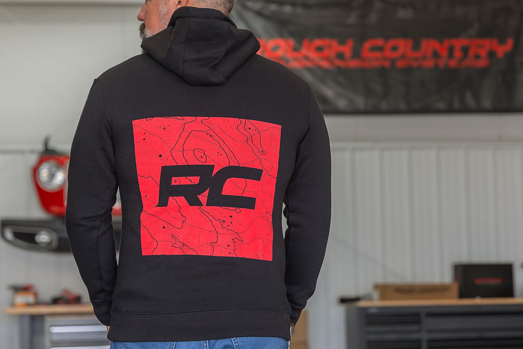 Rough Country Hoodie | RC Mountains | Black| SM