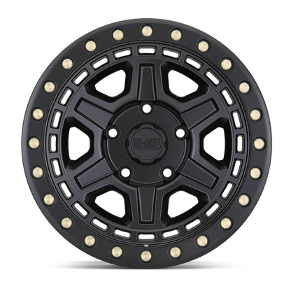 BRREN 17X8.5 5X4.5 M-BLK-BLTS -38MM