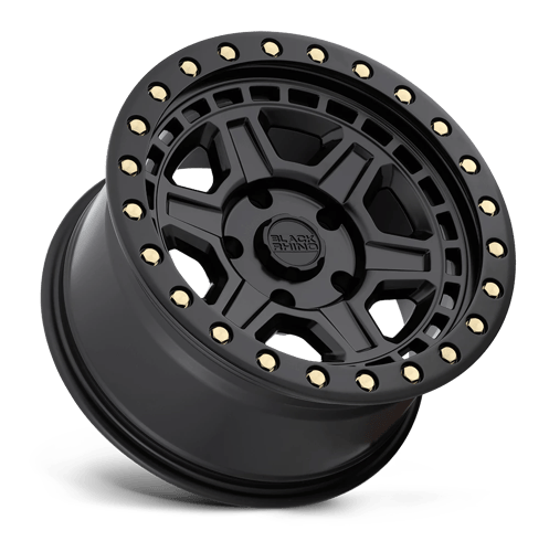 BRREN 17X8.5 5X4.5 M-BLK-BLTS -38MM