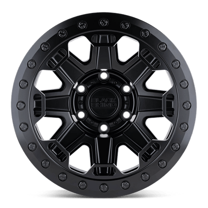 BRRFT 17X8.5 5X4.5 M-BLK-BLK-BLTS -38MM