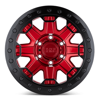 BRRFT 17X8.5 5X5.0 C-RED-BLKRG -38MM
