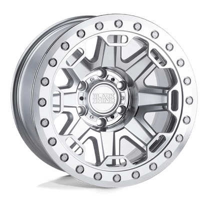 BRRFT 17X8.5 5X5.0 SLVR-MIR-SS-BLT -38MM