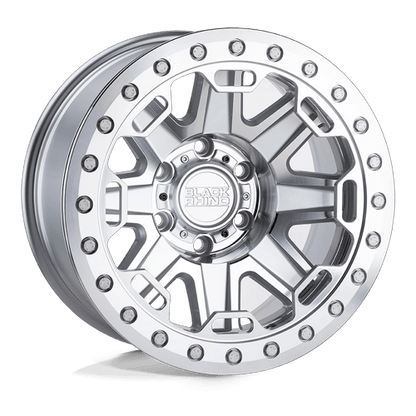 BRRFT 17X8.5 8X170 SLVR-MIR-SS-BLT -38MM
