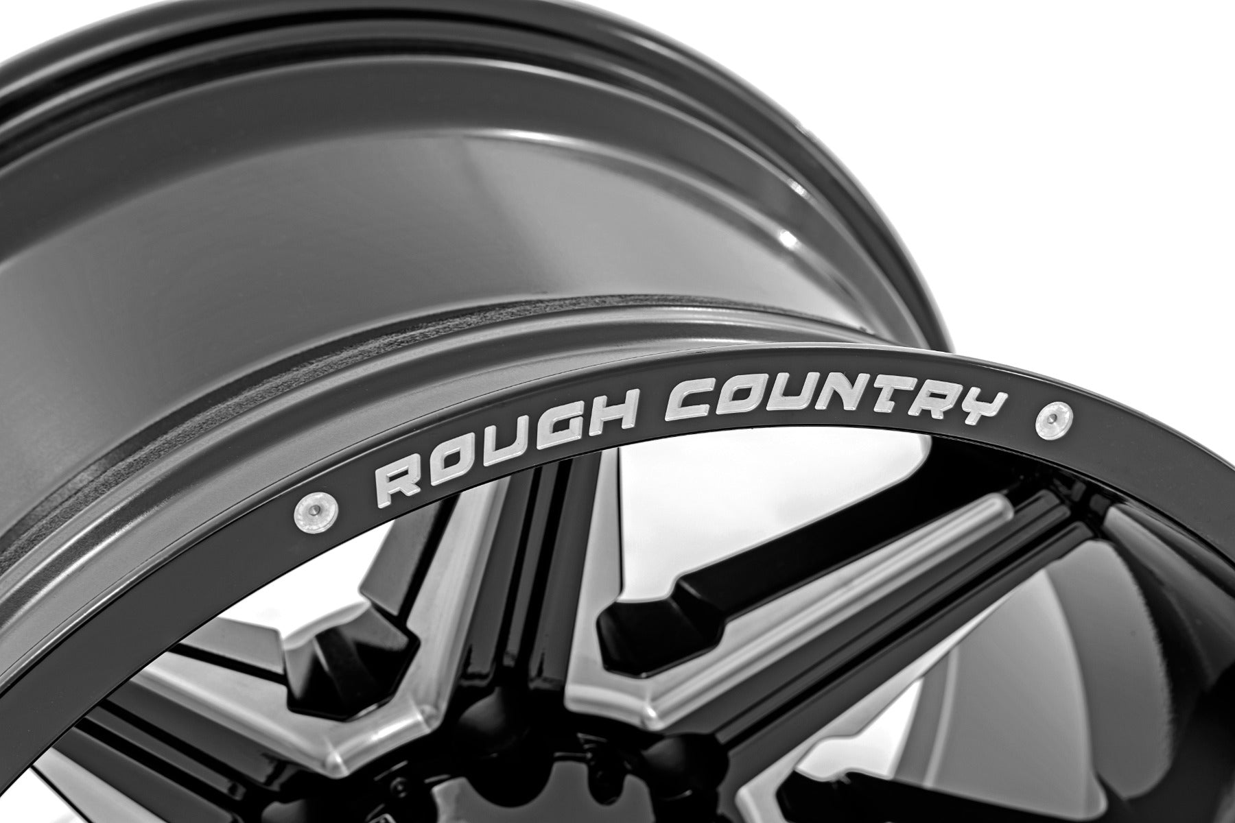 Rough Country 91M Series Wheel | One-Piece | Gloss Black | 22x12 | 8x170 | -44mm