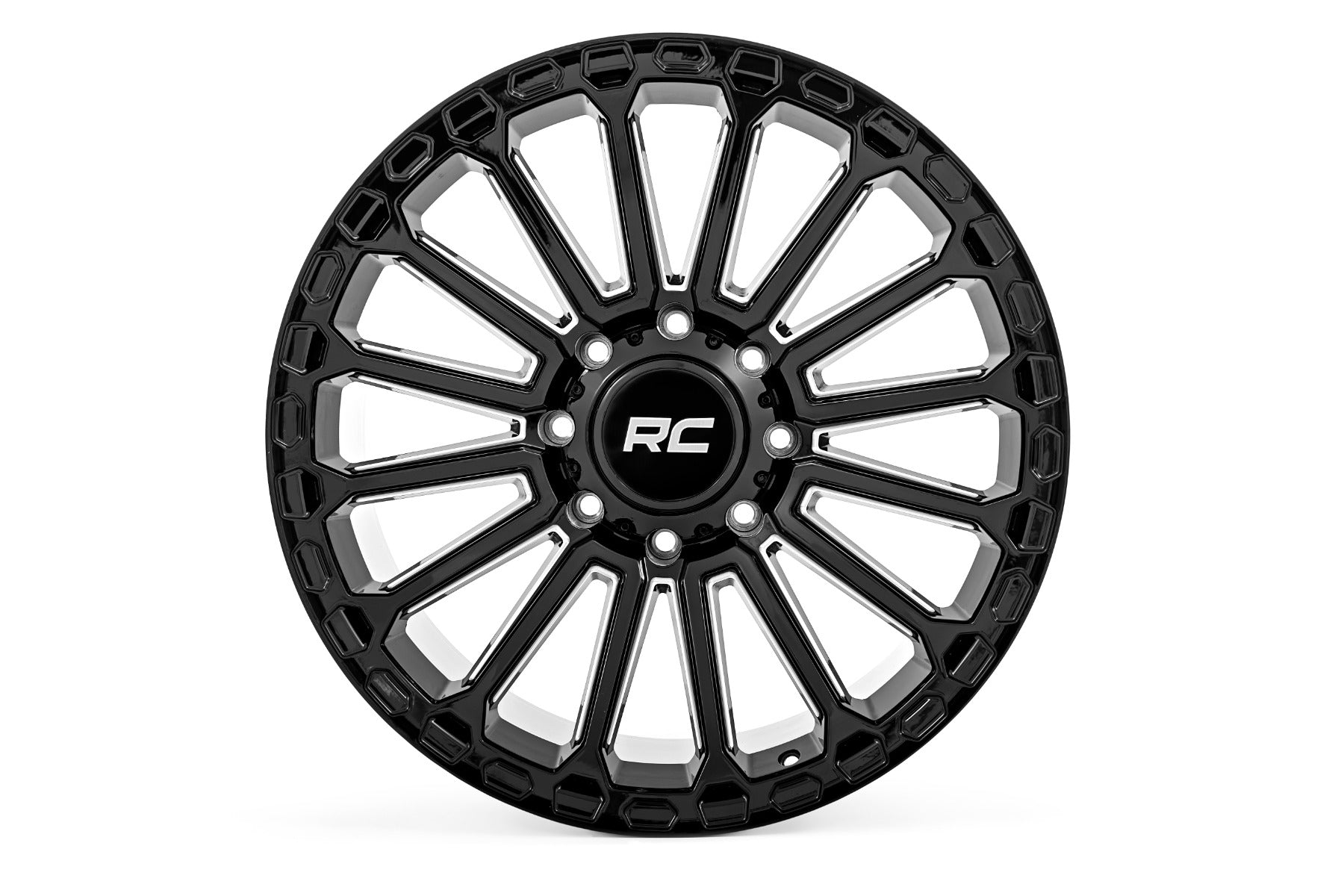 Rough Country 97 Series Wheel | One-Piece | Gloss Black | 20x10 | 5x4.5 | -19mm
