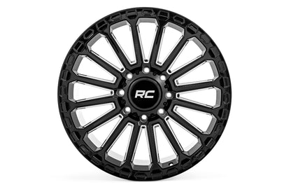 Rough Country 97 Series Wheel | One-Piece | Gloss Black | 20x10 | 5x4.5 | -19mm