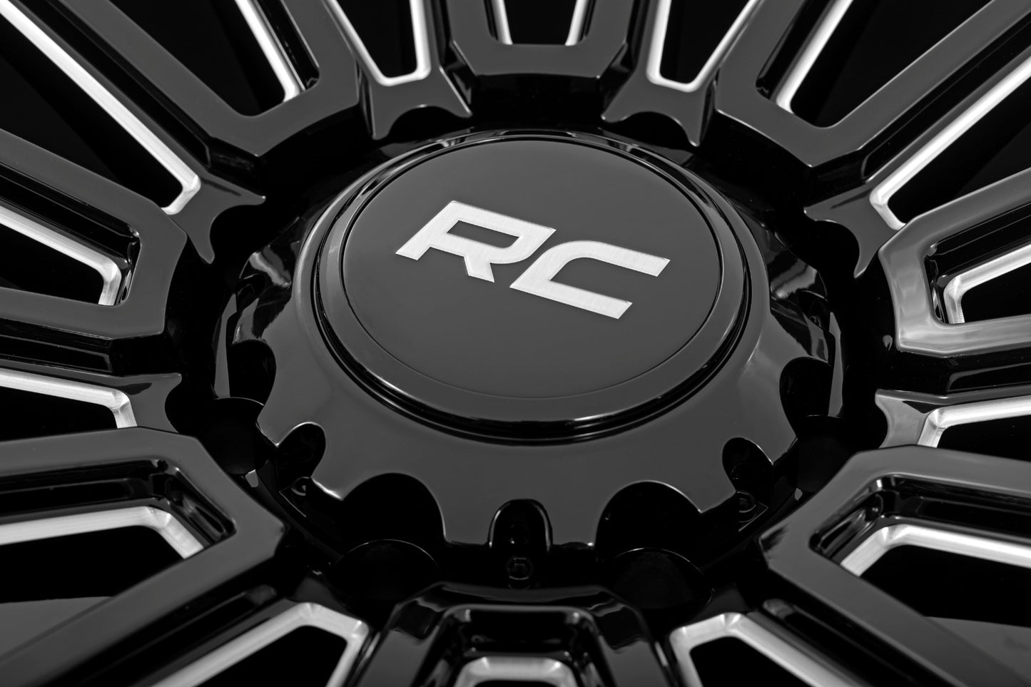 Rough Country 97 Series Wheel | One-Piece | Gloss Black | 20x10 | 5x4.5 | -19mm