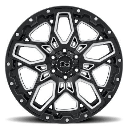 BRSHR 18X9.5 6X5.5 G-BLK-MILL 12MM