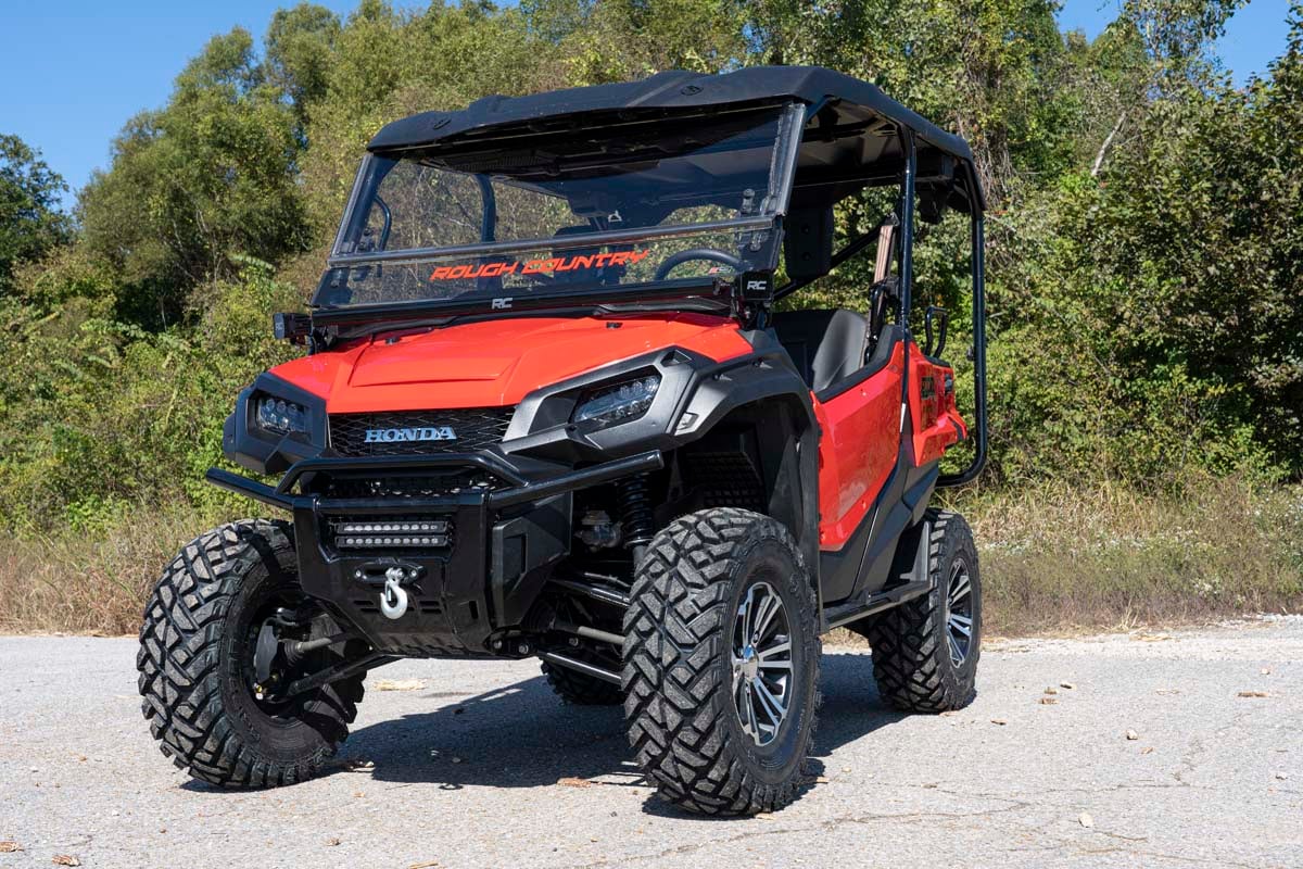 LED Light Kit | Cage Mount | 50" Black Single Row | White DRL | Honda Pioneer (16-22)