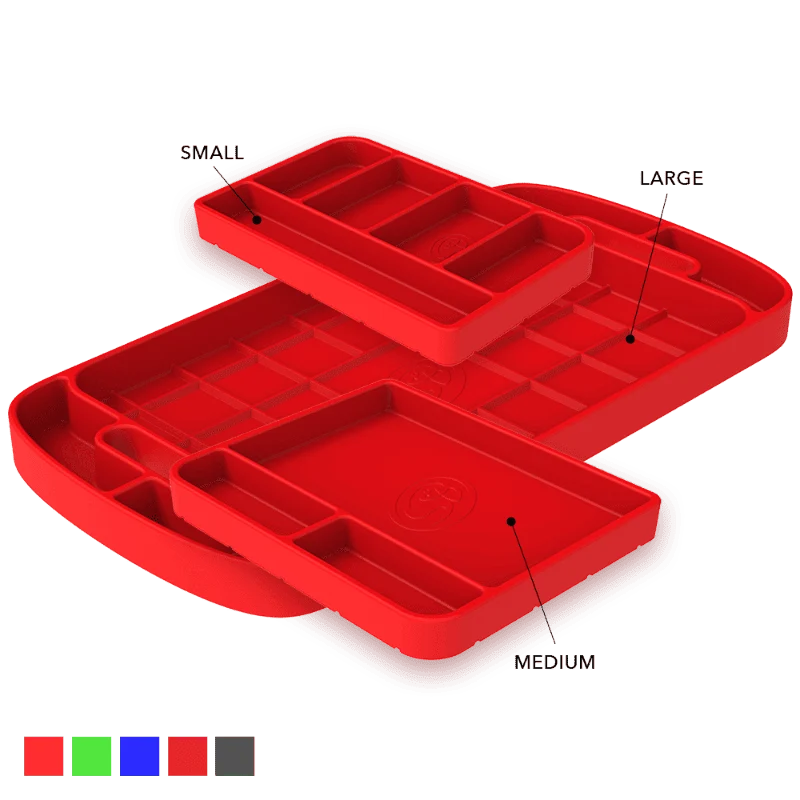 Silicone Tool Tray 3pc. Set - 4 Color Avail