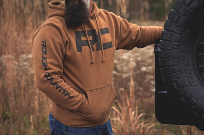 Rough Country Hoodie | RC Topographical Sleeve | Saddle | SM