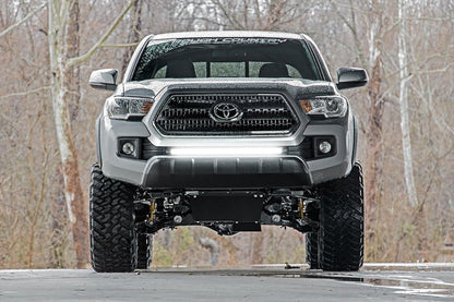 LED Light Kit | Lower Grille Mount | 30" Black Single Row | White DRL | Toyota Tacoma (16-23)
