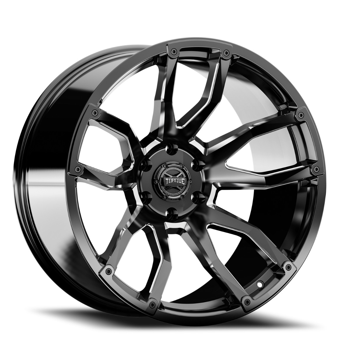 Torque Impact | Gloss Black w/Milled Accents | 20x9 | 8x180 | 0mm