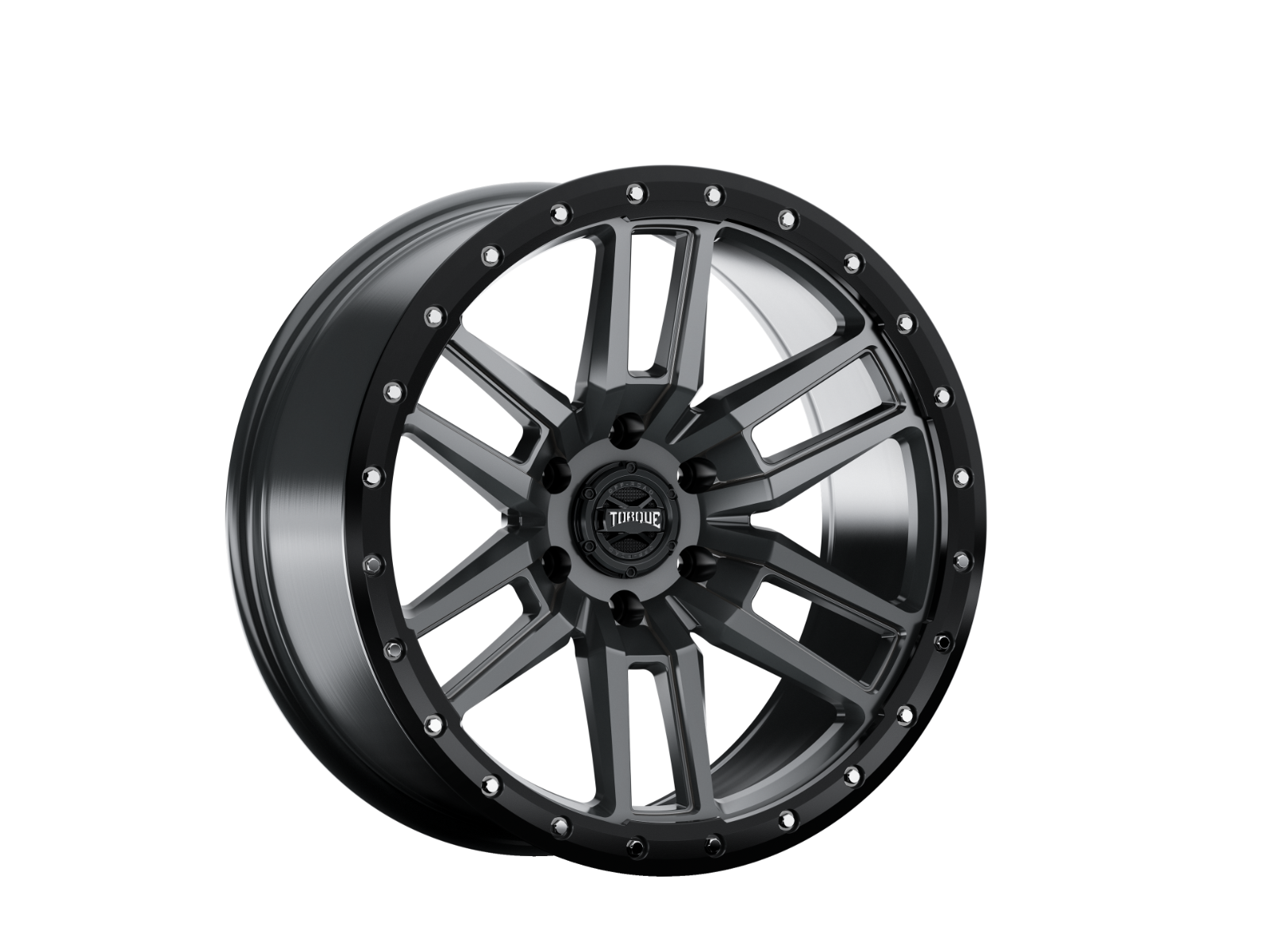 Torque Pritchett | Anthracite w/Black Lip | 18x9 | 6x5.5 | -12mm