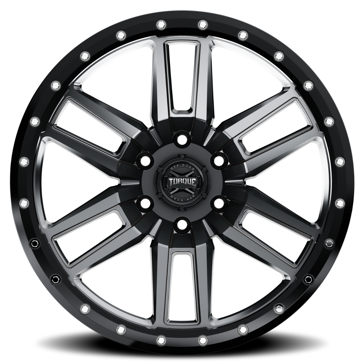 Torque Pritchett | Anthracite w/Black Lip | 20x9 | 6x5.5 | -12mm