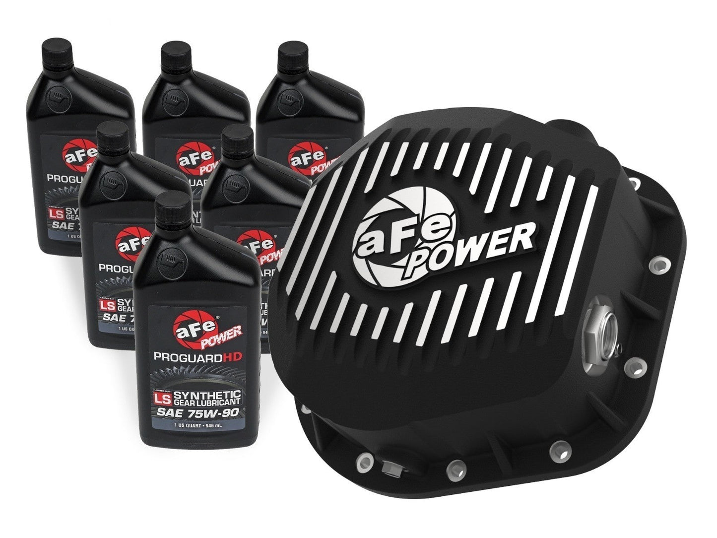 aFe POWER Pro Series Differential Cover Black w/ Gear Oil