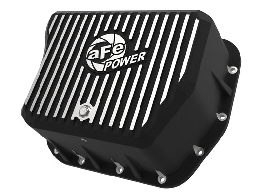 aFe POWER Pro Series Transmission Pan Black w/ Machined Fins