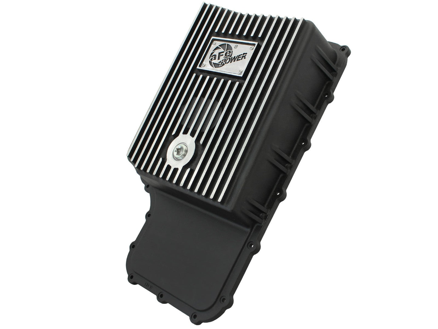 aFe POWER Pro Series Transmission Pan Black w/ Machined Fins