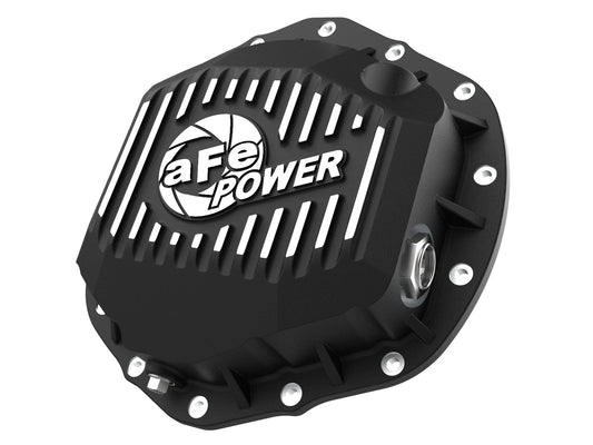 Pro Series Rear Differential Cover Black w/ Machined Fins