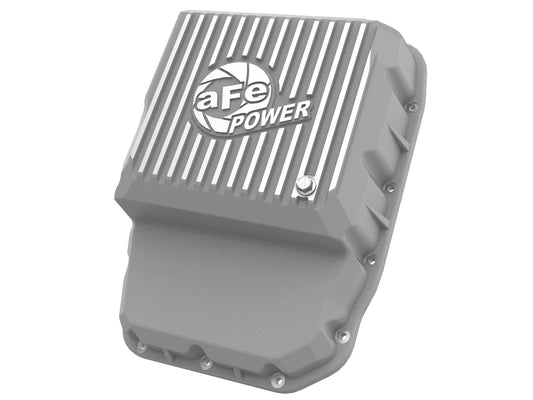 aFe POWER Street Series Transmission Pan Raw w/ Machined Fins