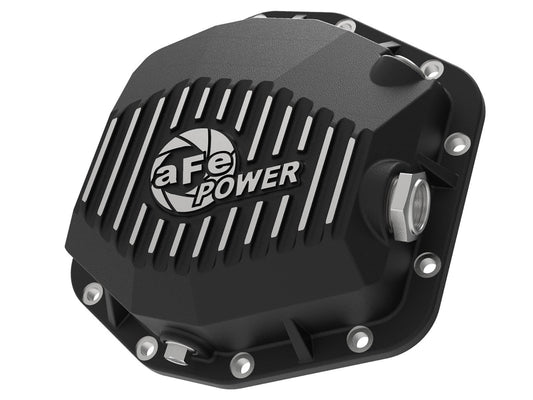 Pro Series Rear Differential Cover Black w/ Machined Fins