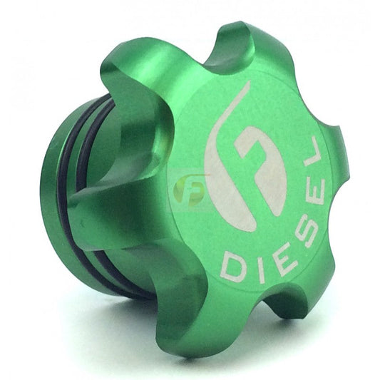 Green Anodized Billet Fuel Cap For 2013-2018 Cummins