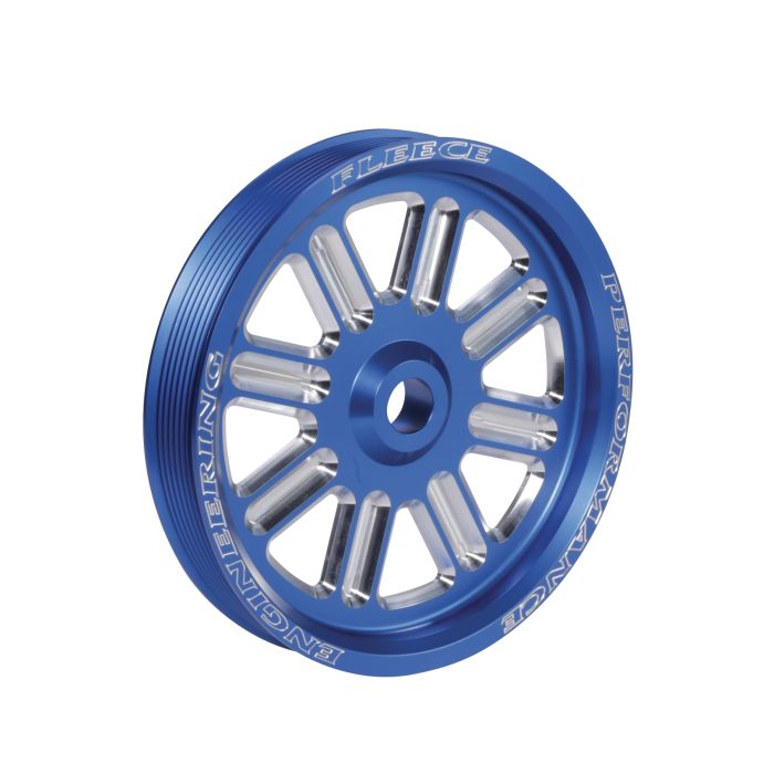 Spoke Design Cummins Dual Pump Pulley (Blue)